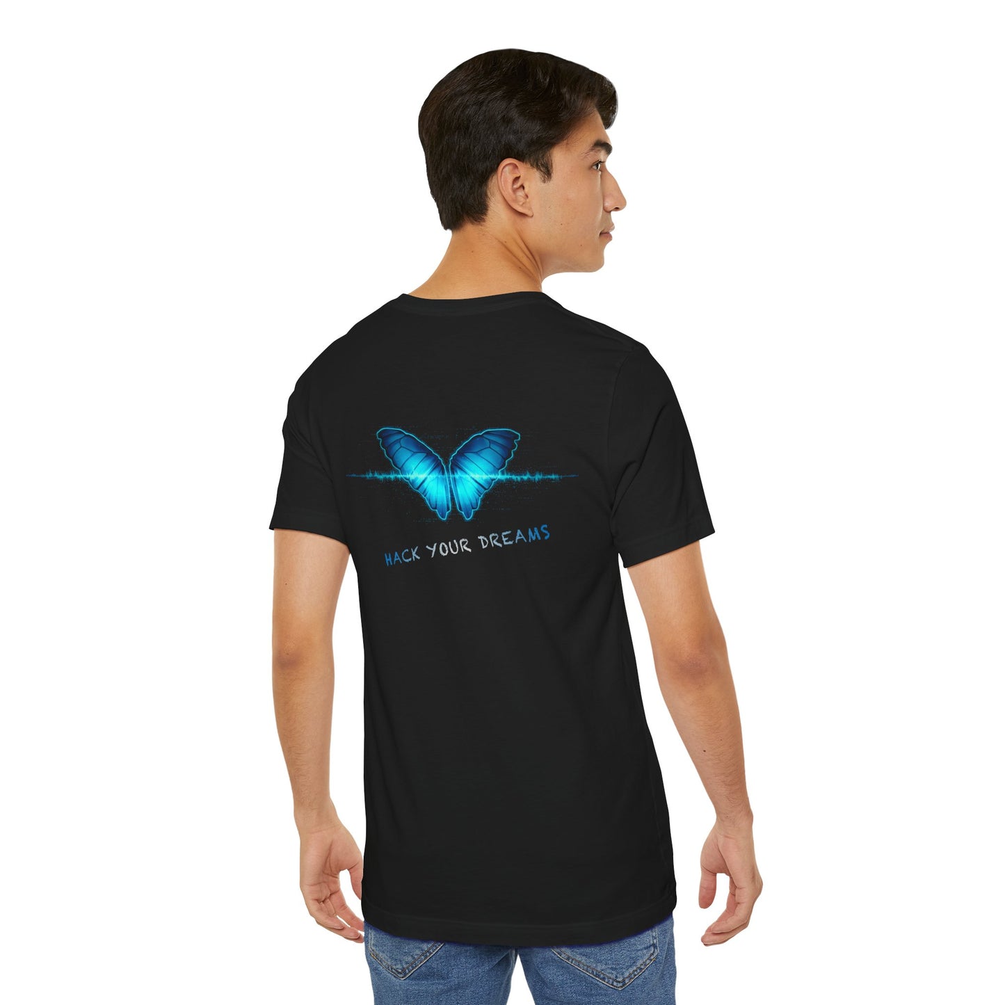 Hack Your Dreams Tee — Arts of Dreaming Azure Butterfly T-Shirt
