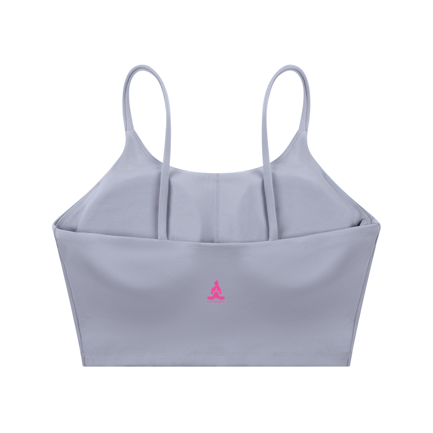 PINK BUDDHA (Small Logo Back) Spaghetti Strap Yoga Sports Bra
