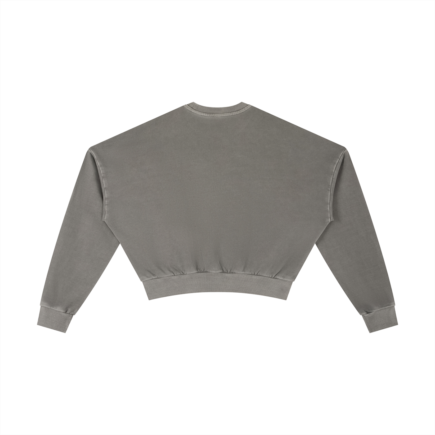 PINK BUDDHA (Large Logo Front) Vintage Washed Cropped Sweatshirt