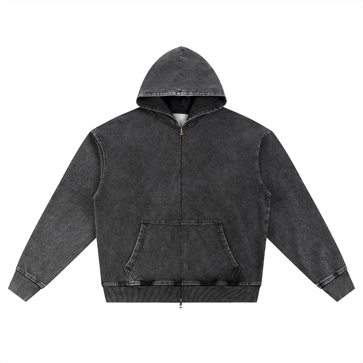 SURFING ENLIGHTENMENT Vajrayogini | Snow Wash Oversized Zip-Up Hoodie | DAKINI