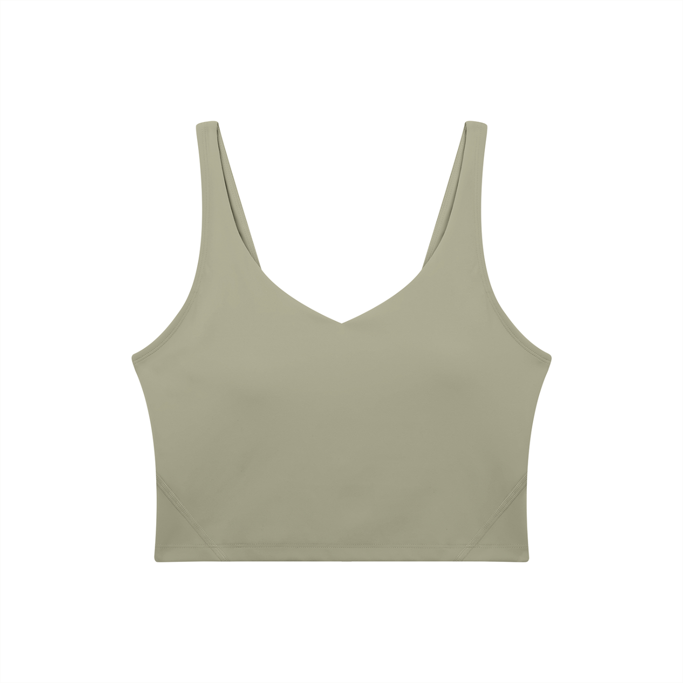 PINK BUDDHA Women's V-Neck Yoga Sports Bra (Large Logo Back)
