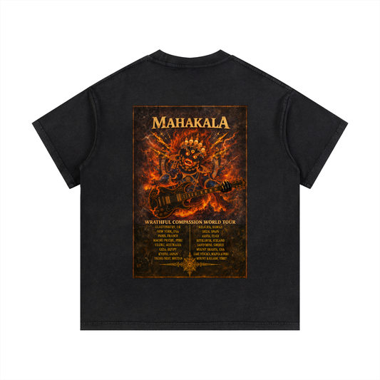 Rock Tantra "MAHAKALA TOUR" (Back) Vintage Wash Cotton T-Shirt