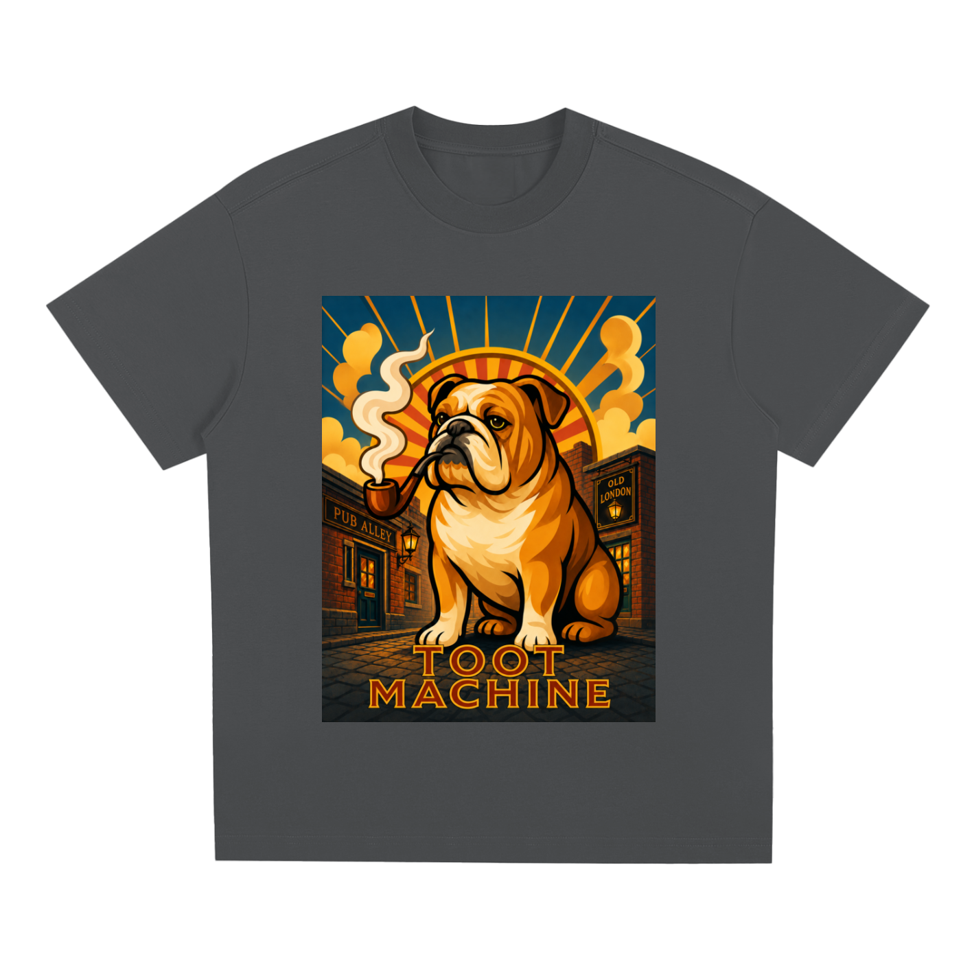 BULLDOG "Toot Machine" Quick-Dry Cooling T-Shirt | Dogs of the World