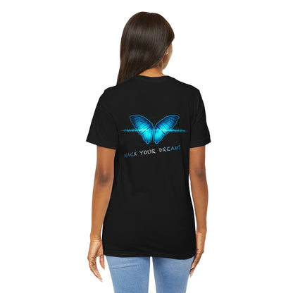Hack Your Dreams Tee — Arts of Dreaming Azure Butterfly T-Shirt