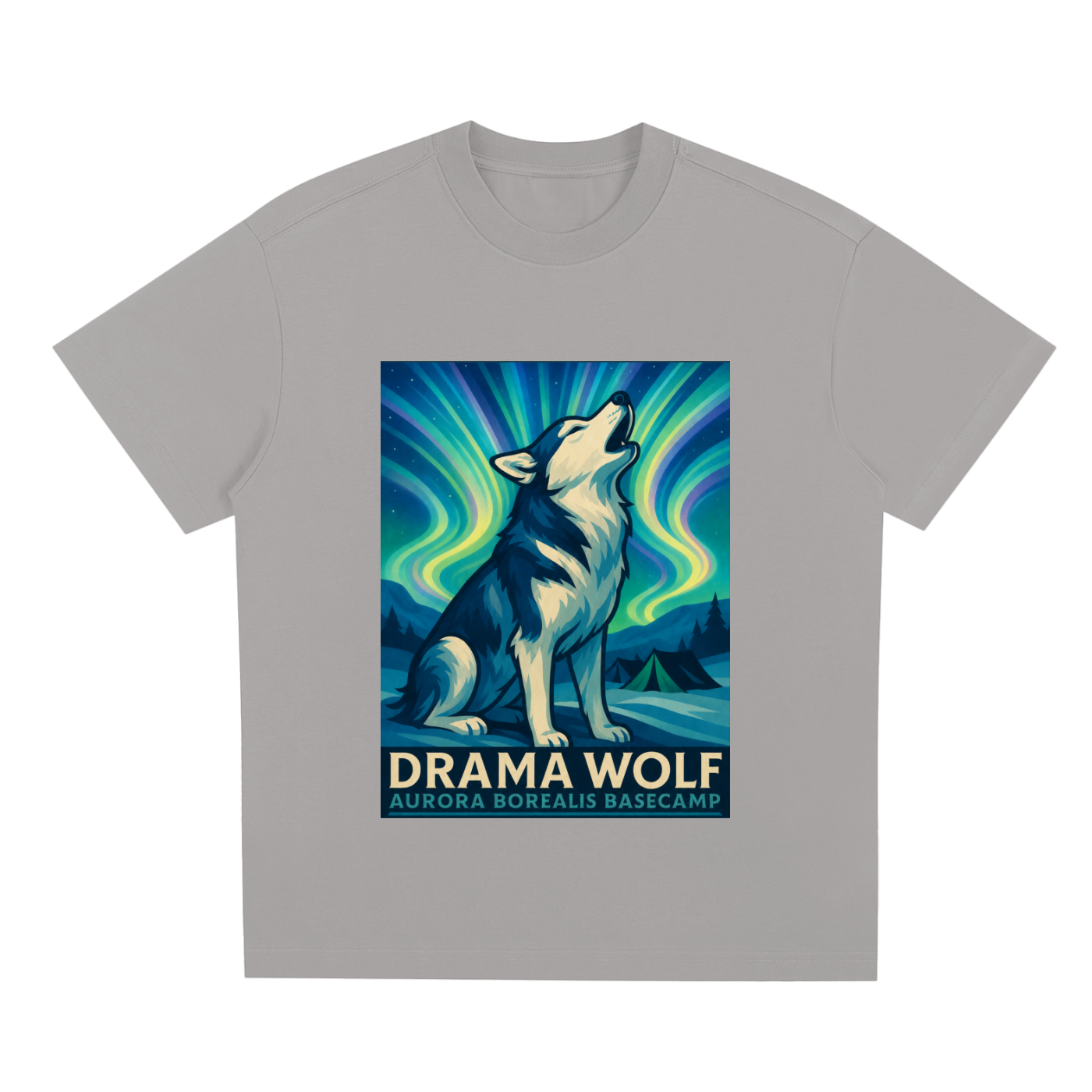 HUSKY "Drama Wolf" Quick-Dry Cooling T-Shirt | Dogs of the World