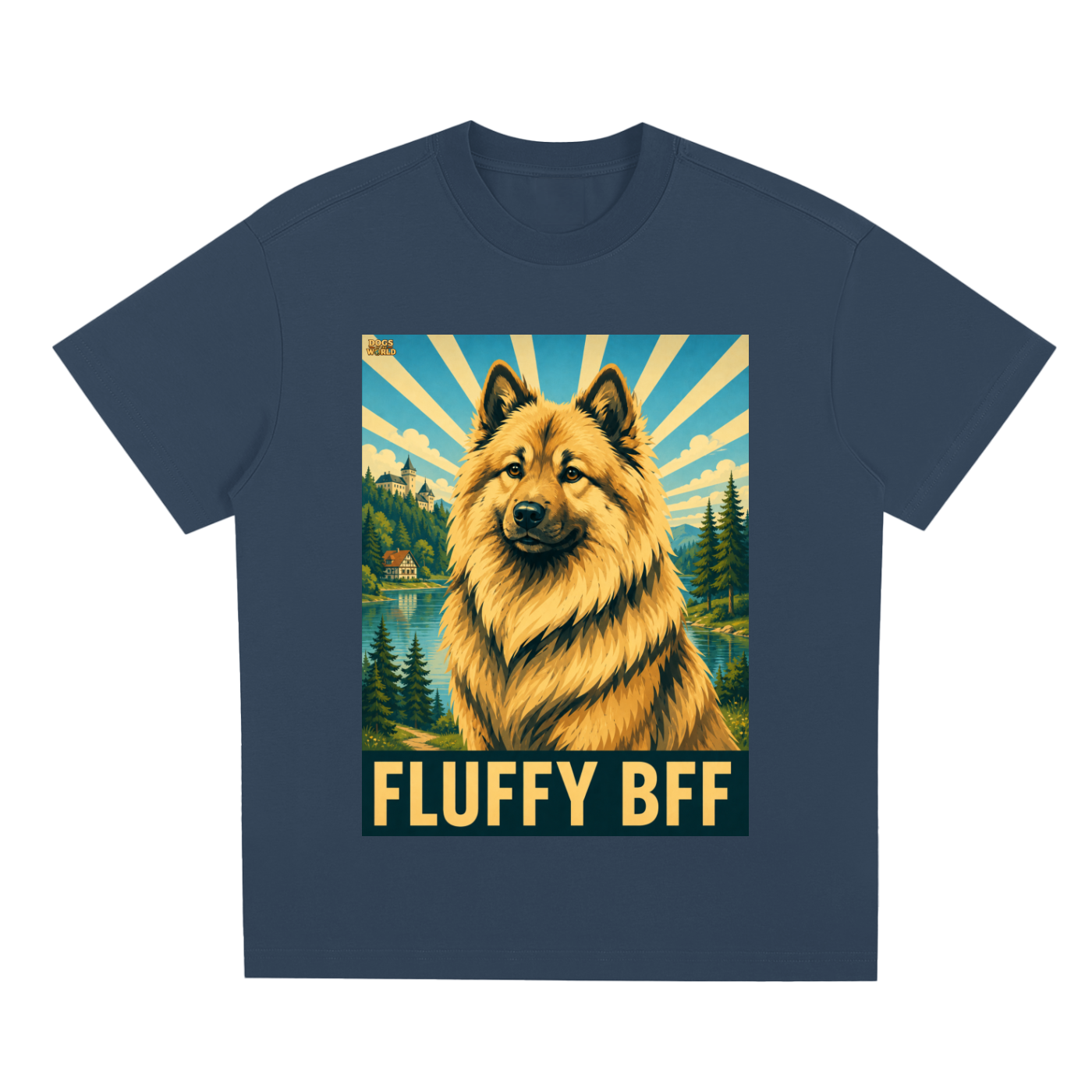 EURASIER "Fluffy BFF" Quick-Dry Cooling T-Shirt | Dogs of the World