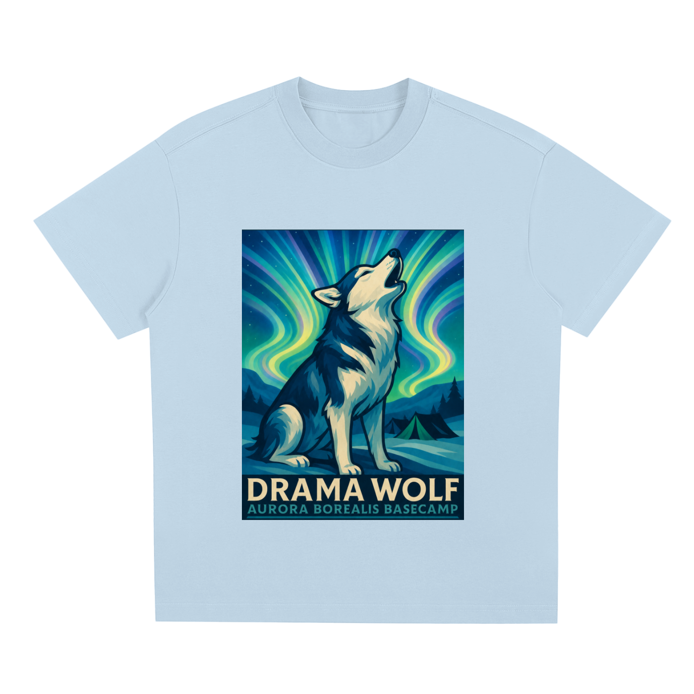 HUSKY "Drama Wolf" Quick-Dry Cooling T-Shirt | Dogs of the World
