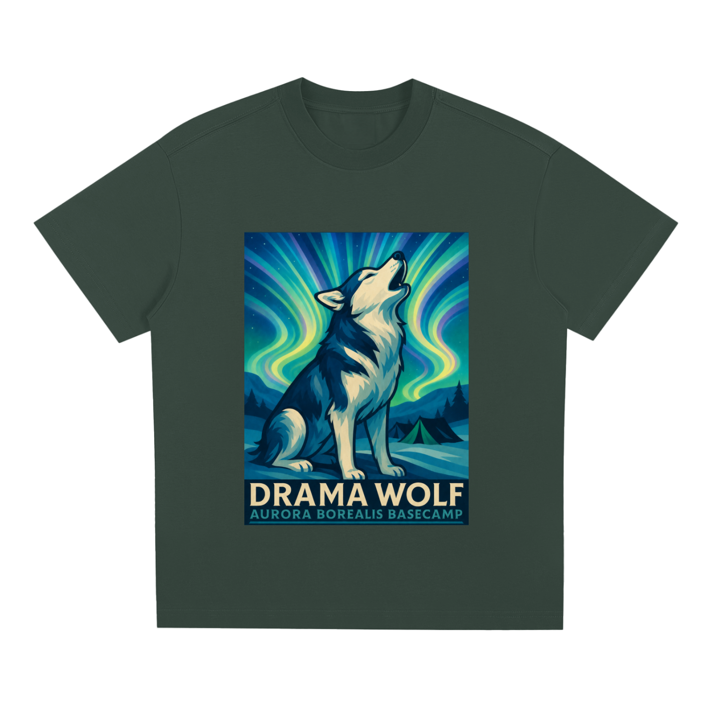 HUSKY "Drama Wolf" Quick-Dry Cooling T-Shirt | Dogs of the World