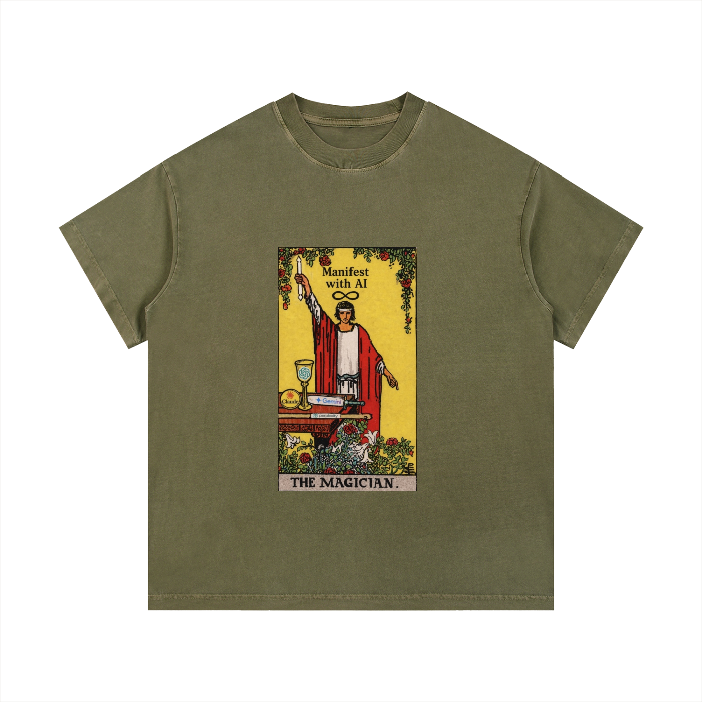 MAGIC AI Vintage Wash Cotton T-Shirt