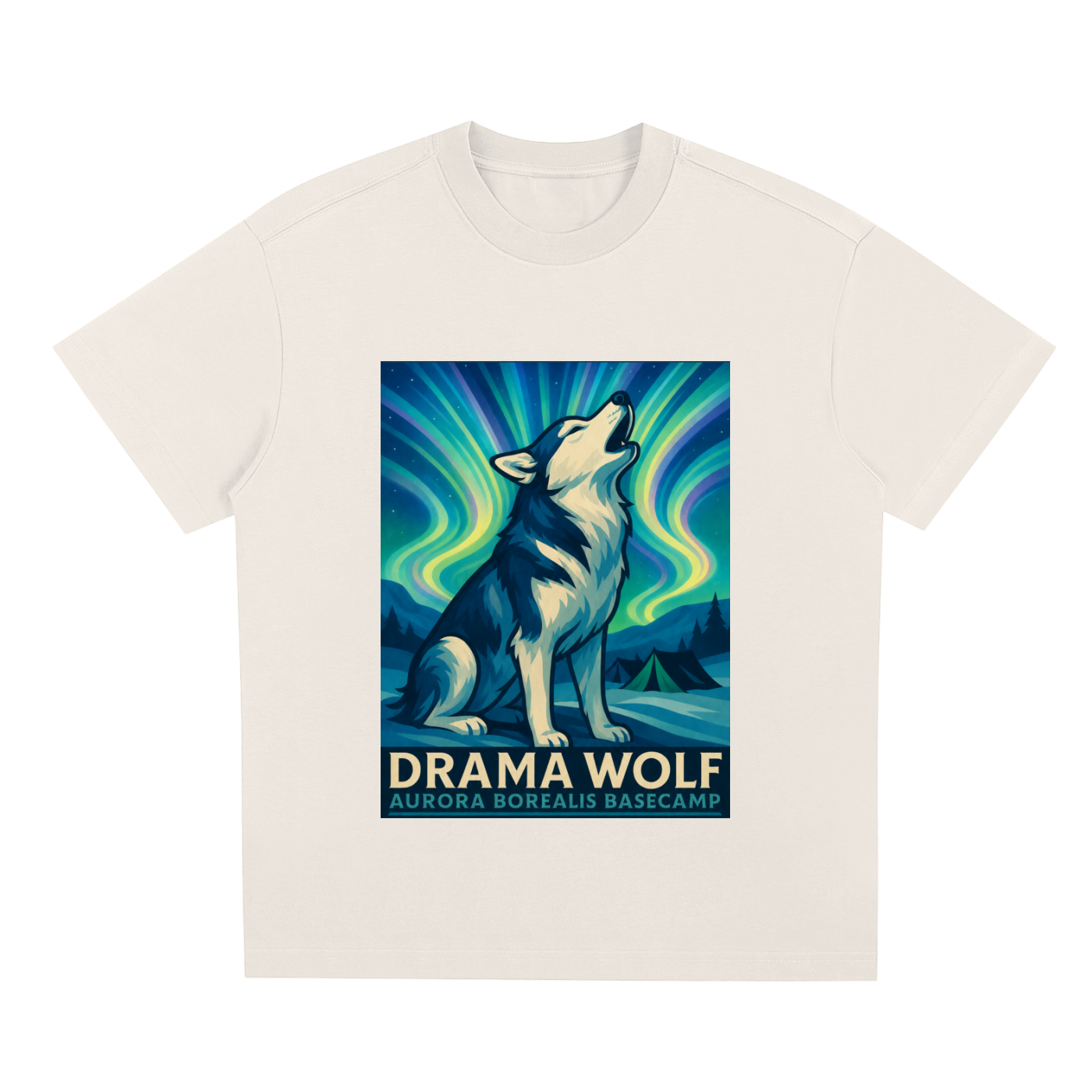 HUSKY "Drama Wolf" Quick-Dry Cooling T-Shirt | Dogs of the World
