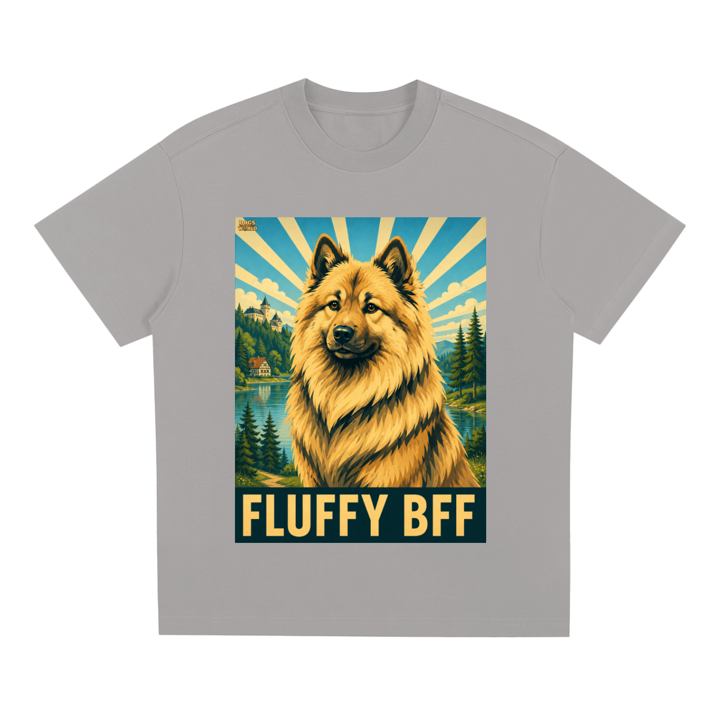 EURASIER "Fluffy BFF" Quick-Dry Cooling T-Shirt | Dogs of the World