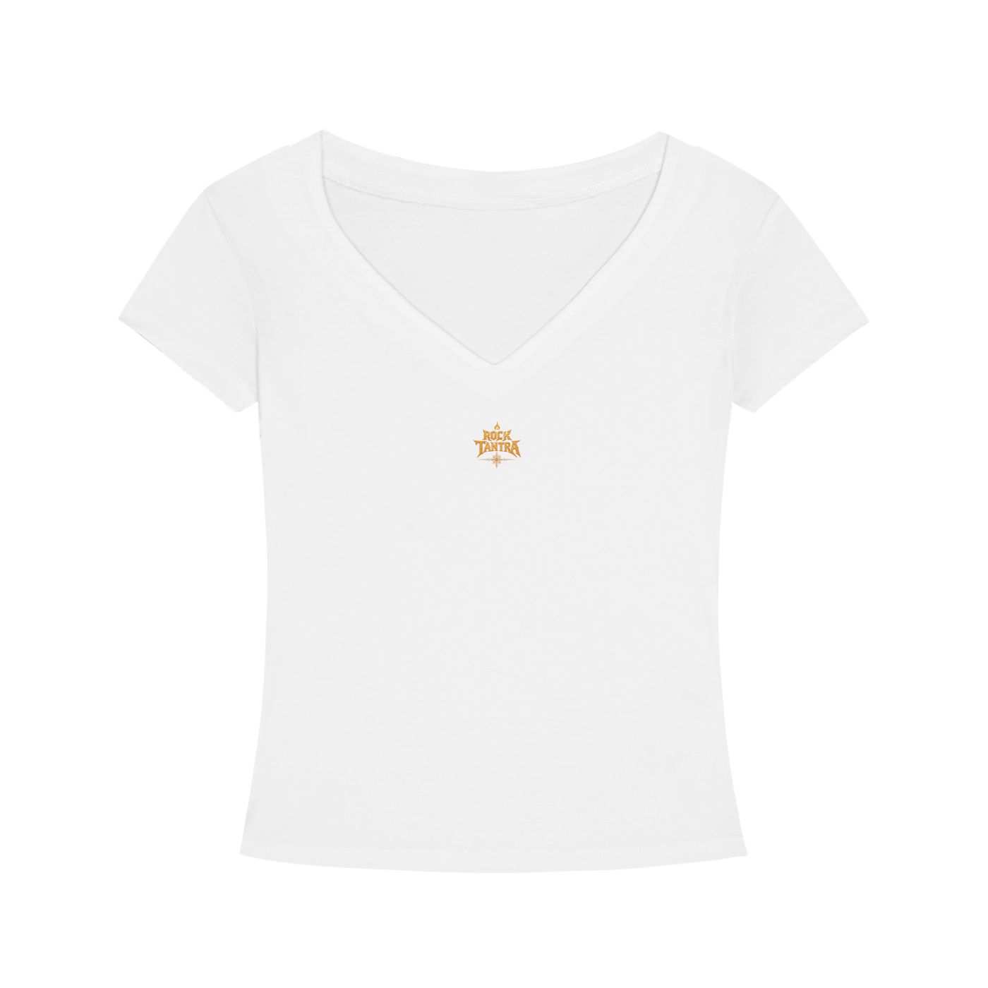 VAJRAYOGINI SURFING Logo Tencel Slim Fit V-Neck T-Shirt (DESC)