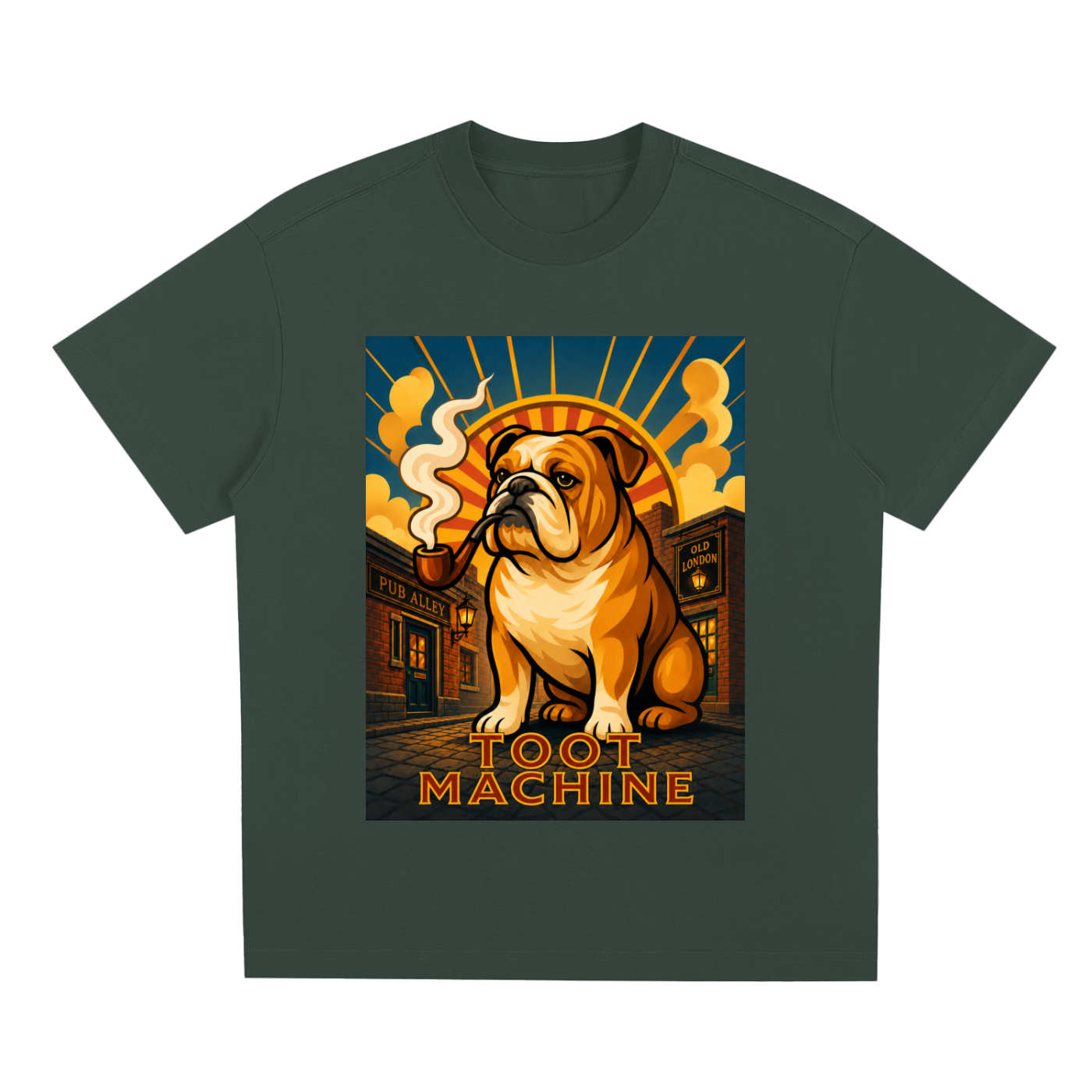 BULLDOG "Toot Machine" Quick-Dry Cooling T-Shirt | Dogs of the World