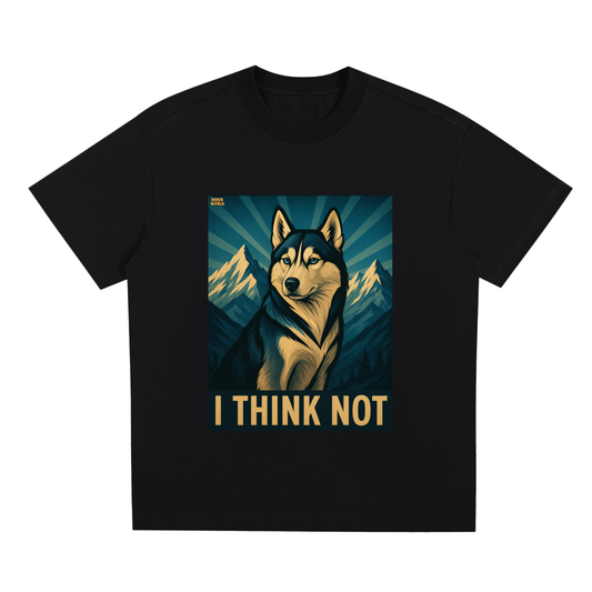 HUSKY "I Think Not" Quick-Dry Cooling T-Shirt | Dogs of the World