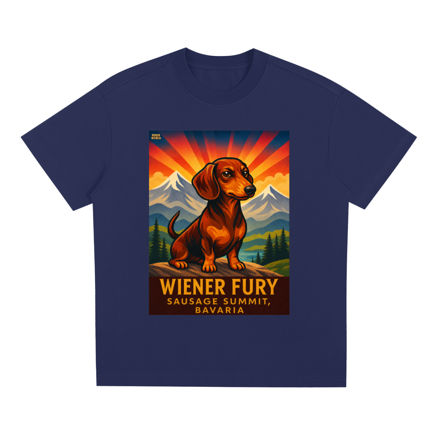 DASCHUND "Weiner Fury" Quick-Dry Cooling T-Shirt | Dogs of the World