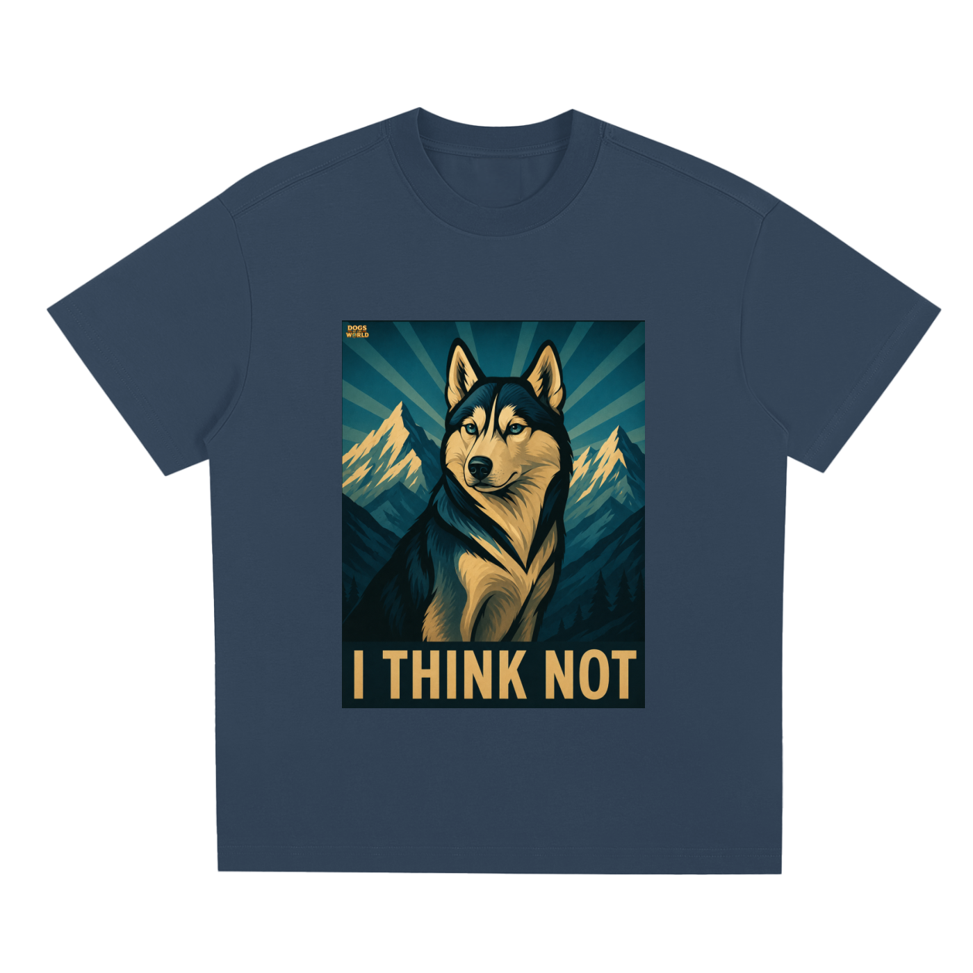 HUSKY "I Think Not" Quick-Dry Cooling T-Shirt | Dogs of the World
