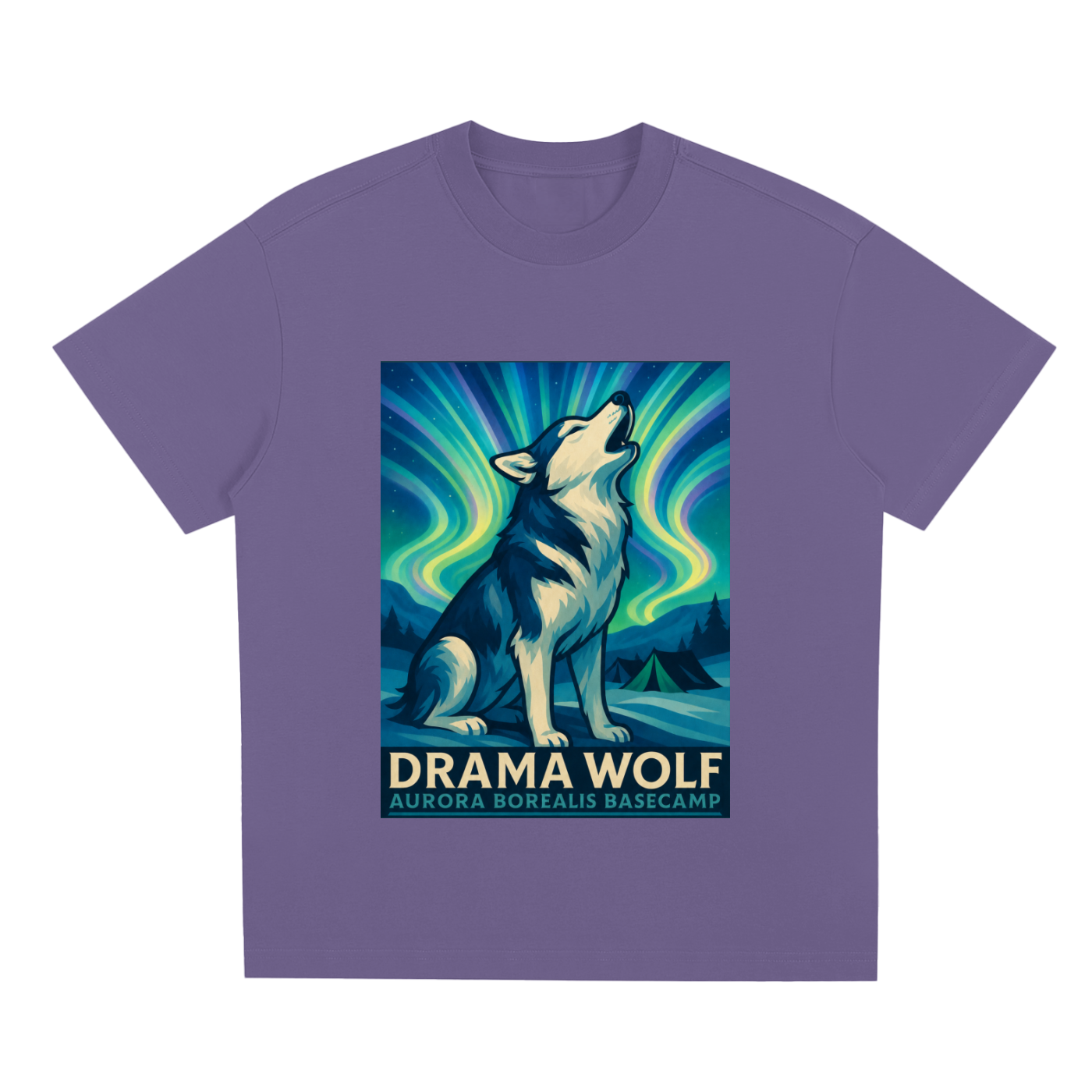 HUSKY "Drama Wolf" Quick-Dry Cooling T-Shirt | Dogs of the World