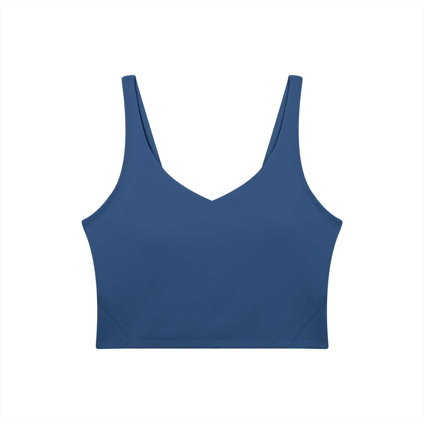 PINK BUDDHA Women's V-Neck Yoga Sports Bra (Large Logo Back)
