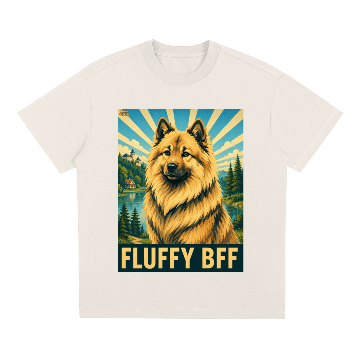EURASIER "Fluffy BFF" Quick-Dry Cooling T-Shirt | Dogs of the World