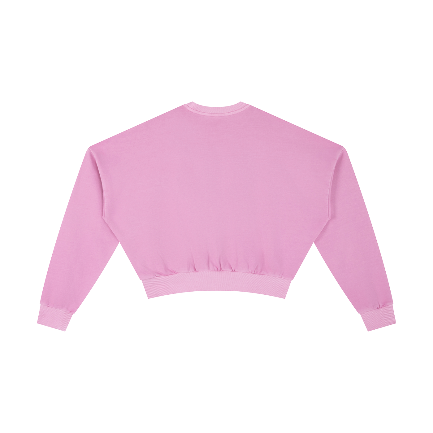PINK BUDDHA (Large Logo Front) Vintage Washed Cropped Sweatshirt