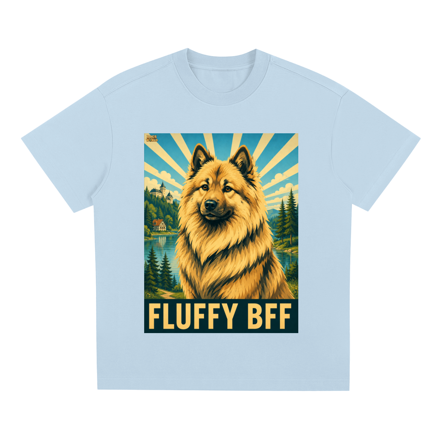 EURASIER "Fluffy BFF" Quick-Dry Cooling T-Shirt | Dogs of the World