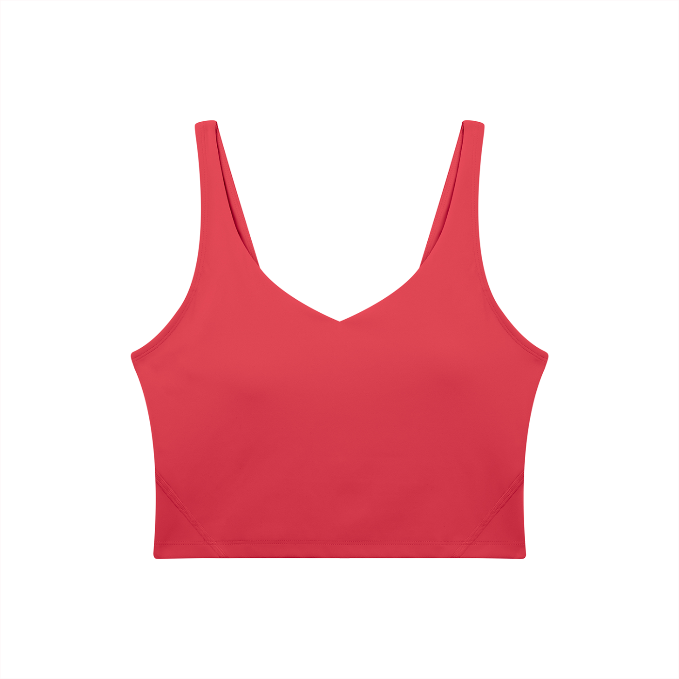PINK BUDDHA (Small Logo Back) Women's V-Neck Yoga Sports Bra