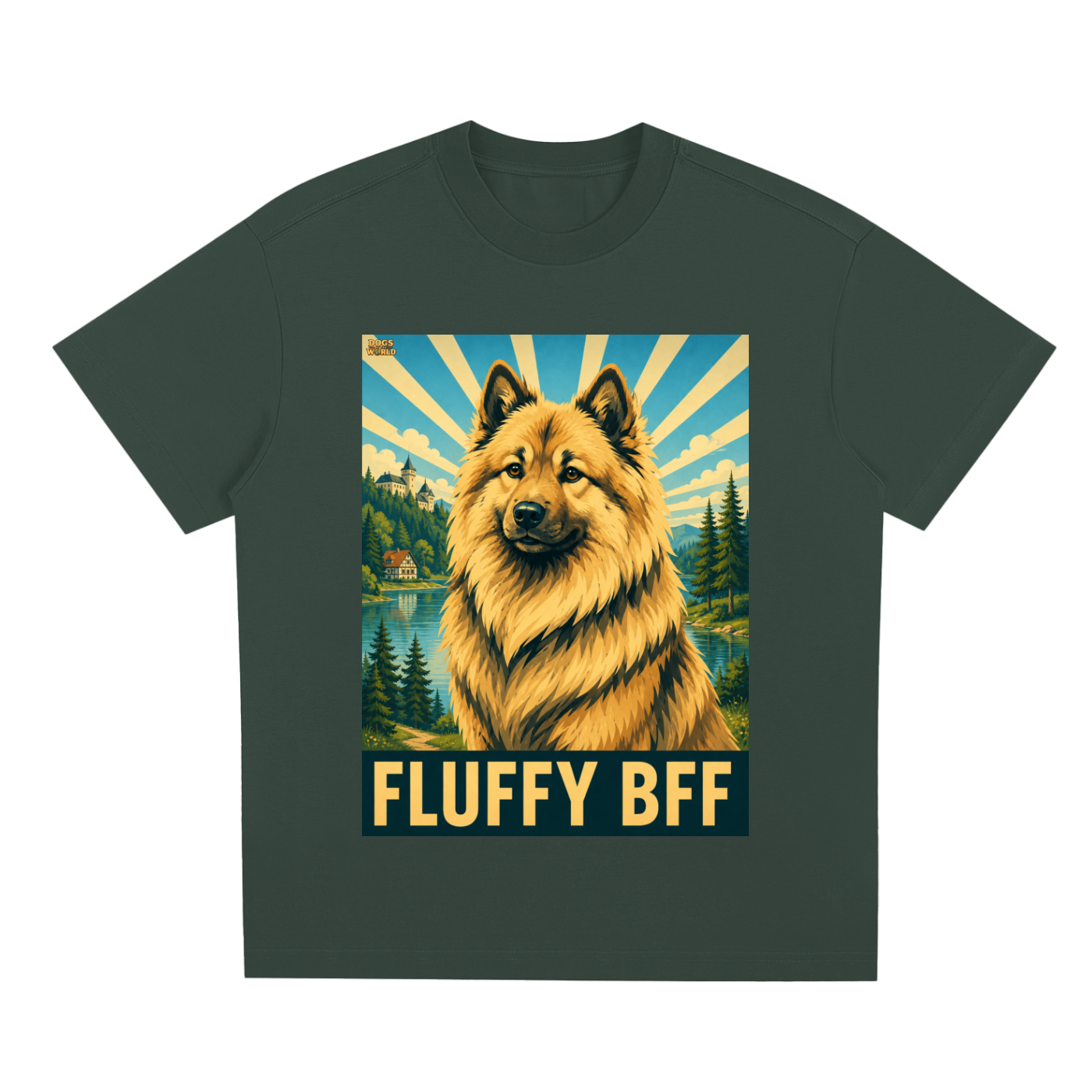 EURASIER "Fluffy BFF" Quick-Dry Cooling T-Shirt | Dogs of the World