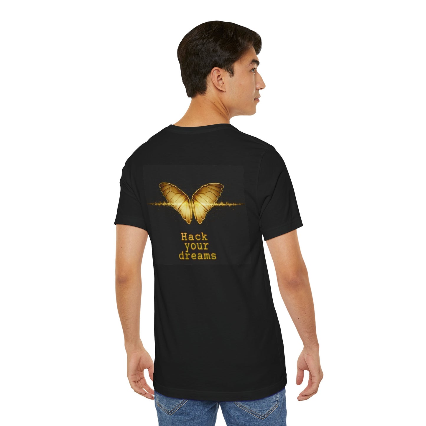 Hack Your Dreams Tee — Arts of Dreaming Gold Butterfly T-Shirt