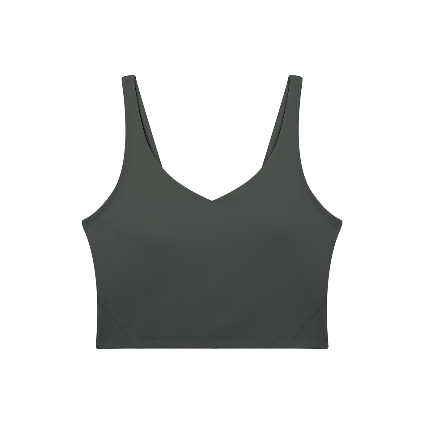 PINK BUDDHA Women's V-Neck Yoga Sports Bra (Large Logo Back)