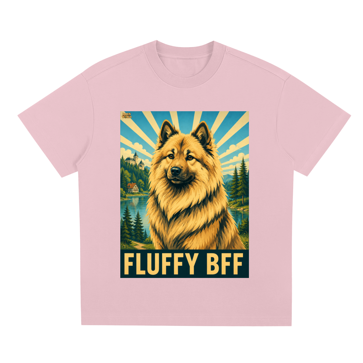 EURASIER "Fluffy BFF" Quick-Dry Cooling T-Shirt | Dogs of the World