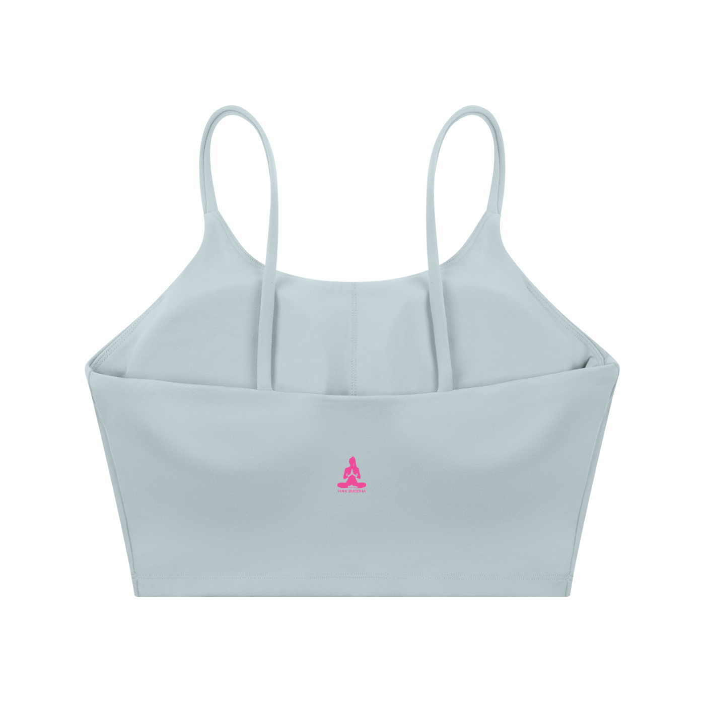 PINK BUDDHA (Small Logo Back) Spaghetti Strap Yoga Sports Bra