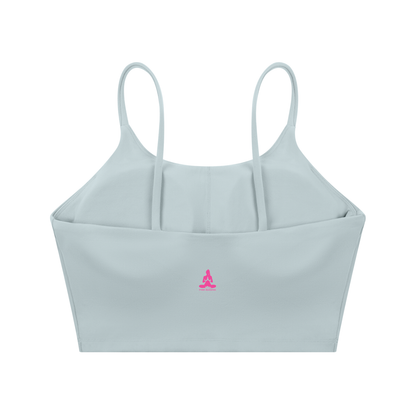 PINK BUDDHA (Small Logo Back) Spaghetti Strap Yoga Sports Bra