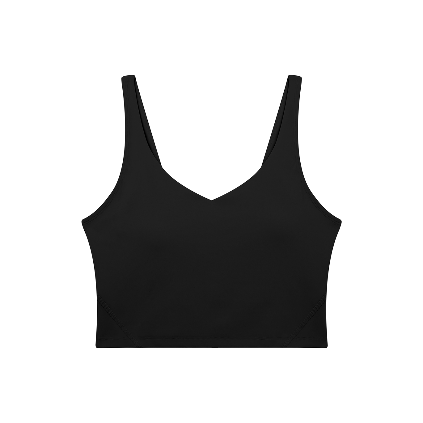 PINK BUDDHA Women's V-Neck Yoga Sports Bra (Large Logo Back)