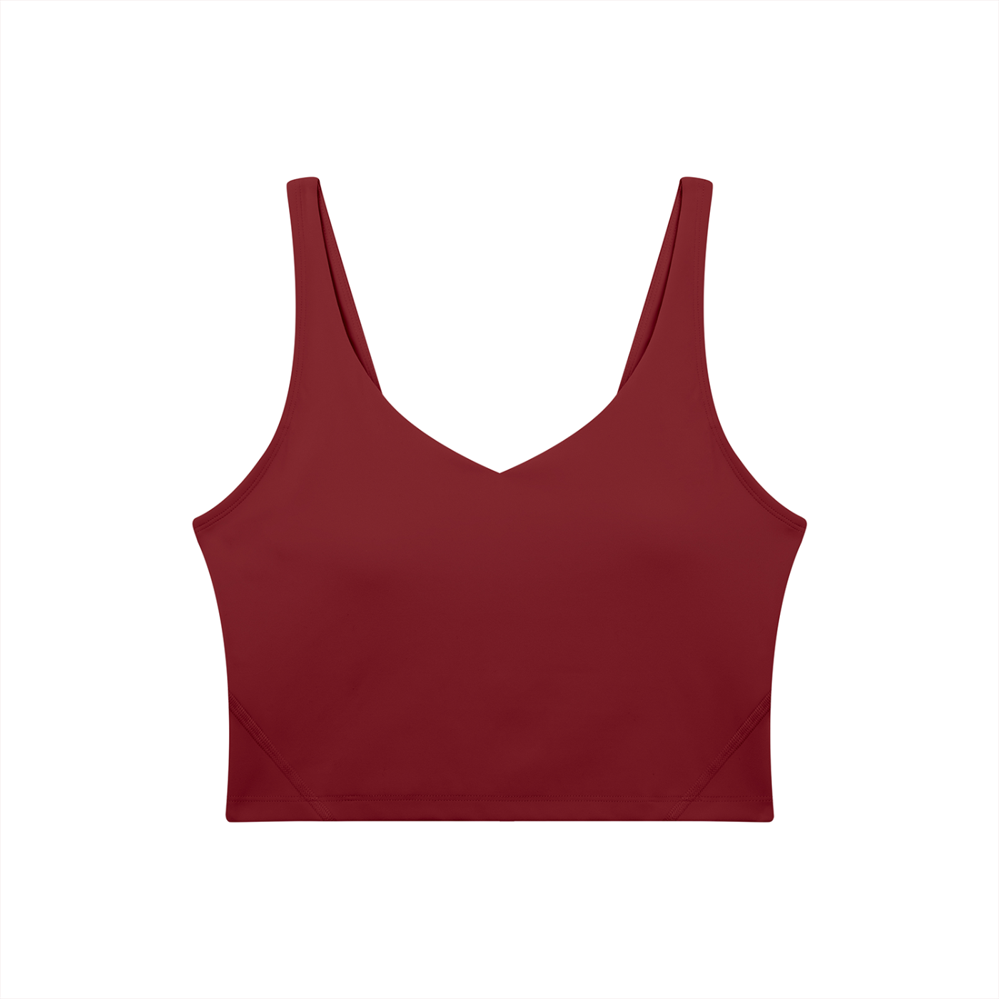 PINK BUDDHA Women's V-Neck Yoga Sports Bra (Large Logo Back)