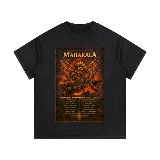 Rock Tantra "MAHAKALA TOUR" (Front) Vintage Wash Cotton T-Shirt