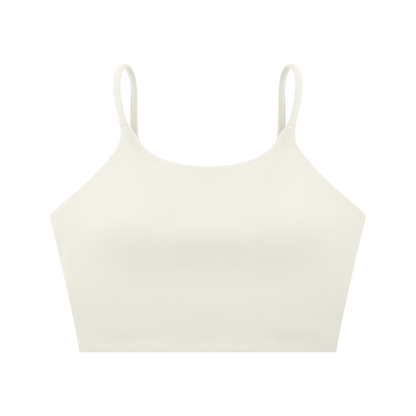 PINK BUDDHA (Small Logo Back) Spaghetti Strap Yoga Sports Bra