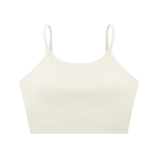 PINK BUDDHA (Small Logo Back) Spaghetti Strap Yoga Sports Bra