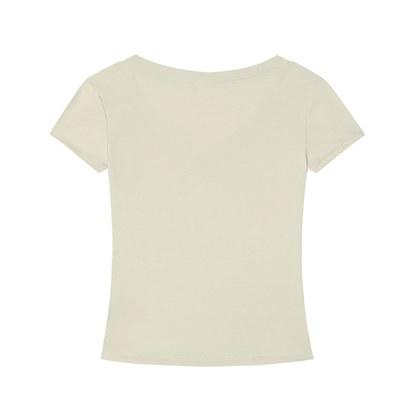 PINK BUDDHA (Small Logo Front) Tencel Slim Fit V-Neck T-Shirt