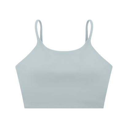 PINK BUDDHA (Small Logo Back) Spaghetti Strap Yoga Sports Bra