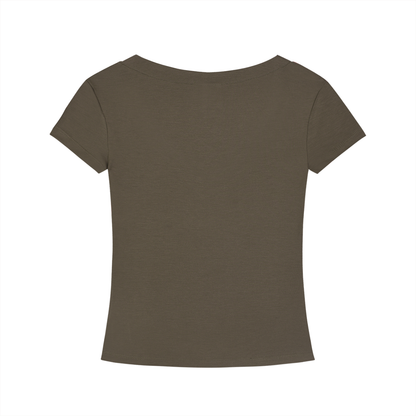 PINK BUDDHA (Small Logo Front) Tencel Slim Fit V-Neck T-Shirt
