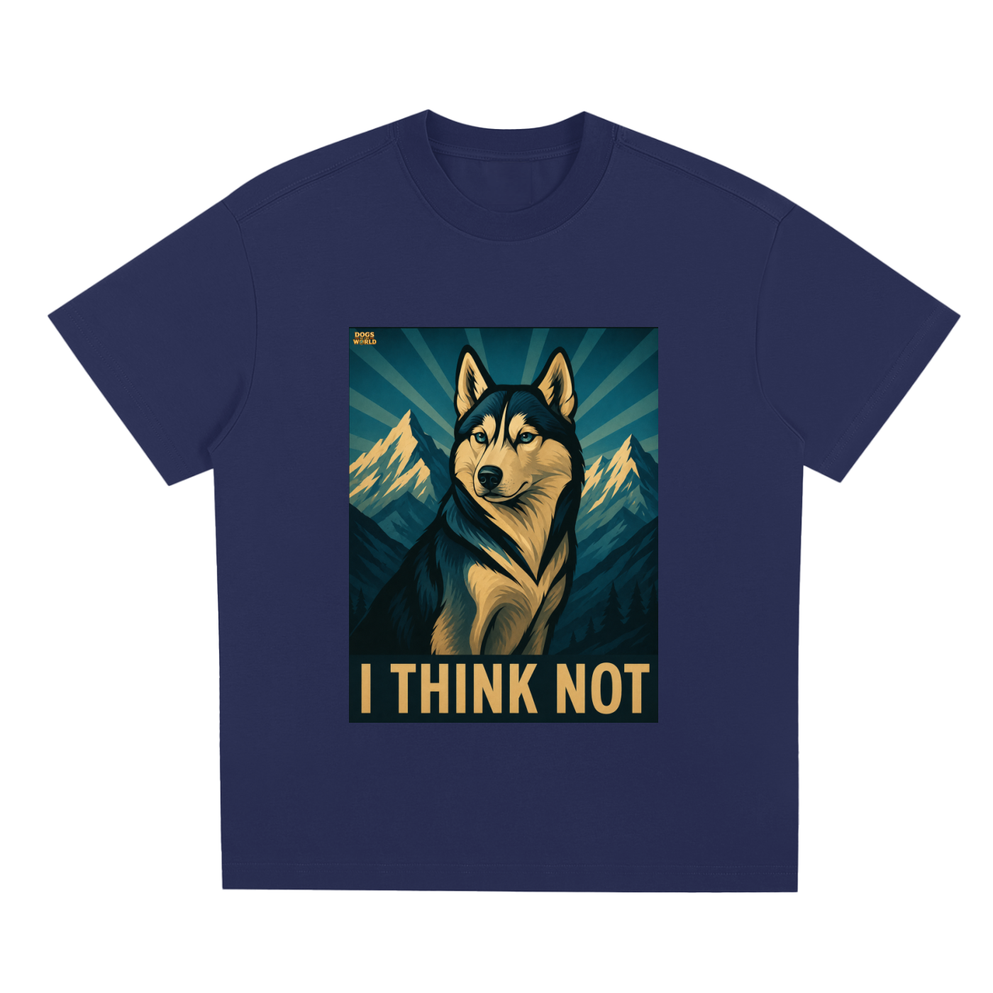 HUSKY "I Think Not" Quick-Dry Cooling T-Shirt | Dogs of the World