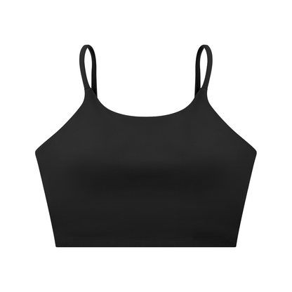 PINK BUDDHA (Small Logo Back) Spaghetti Strap Yoga Sports Bra