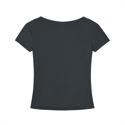 PINK BUDDHA (Small Logo Front) Tencel Slim Fit V-Neck T-Shirt