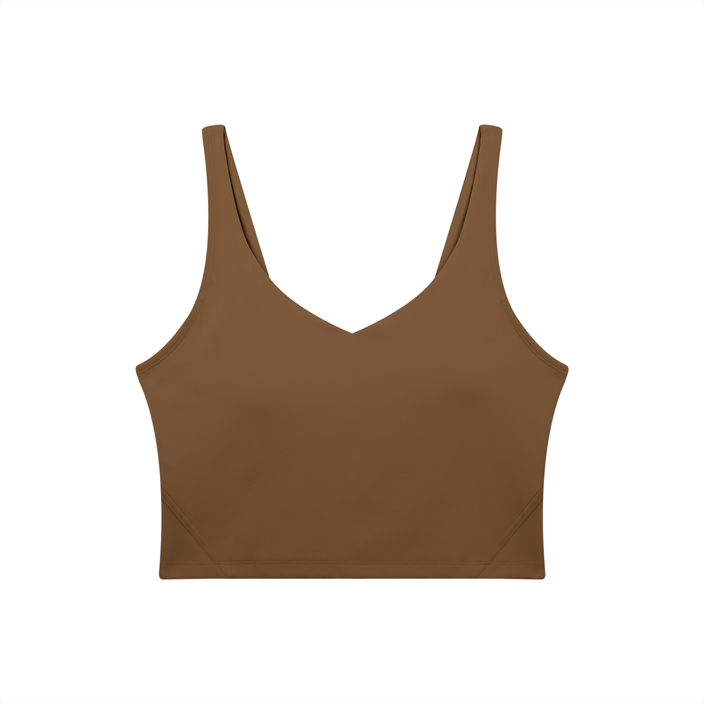 PINK BUDDHA Women's V-Neck Yoga Sports Bra (Large Logo Back)