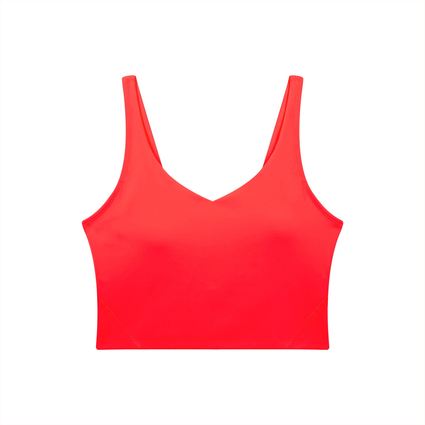 PINK BUDDHA Women's V-Neck Yoga Sports Bra (Large Logo Back)