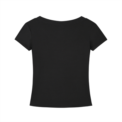 PINK BUDDHA (Small Logo Front) Tencel Slim Fit V-Neck T-Shirt