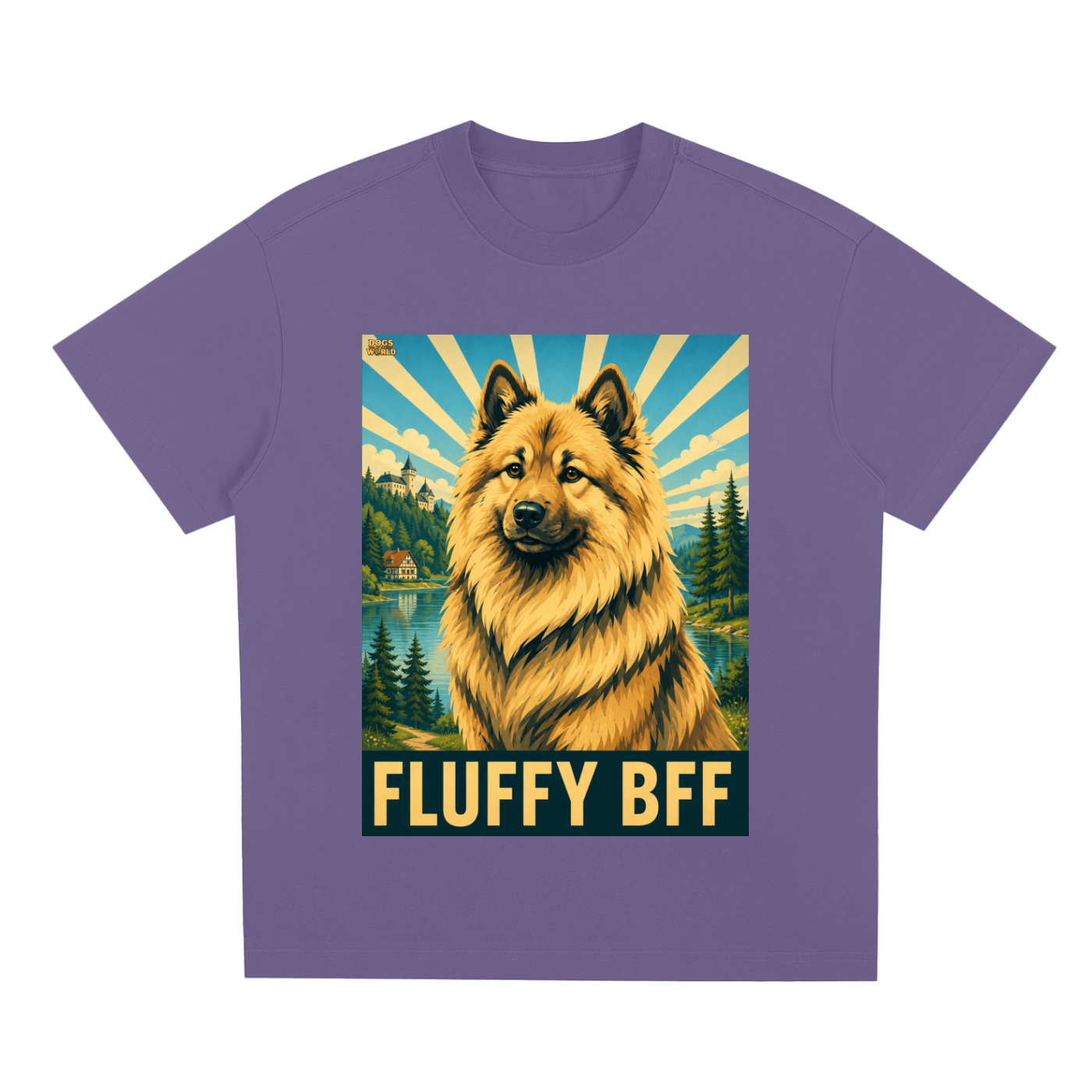EURASIER "Fluffy BFF" Quick-Dry Cooling T-Shirt | Dogs of the World