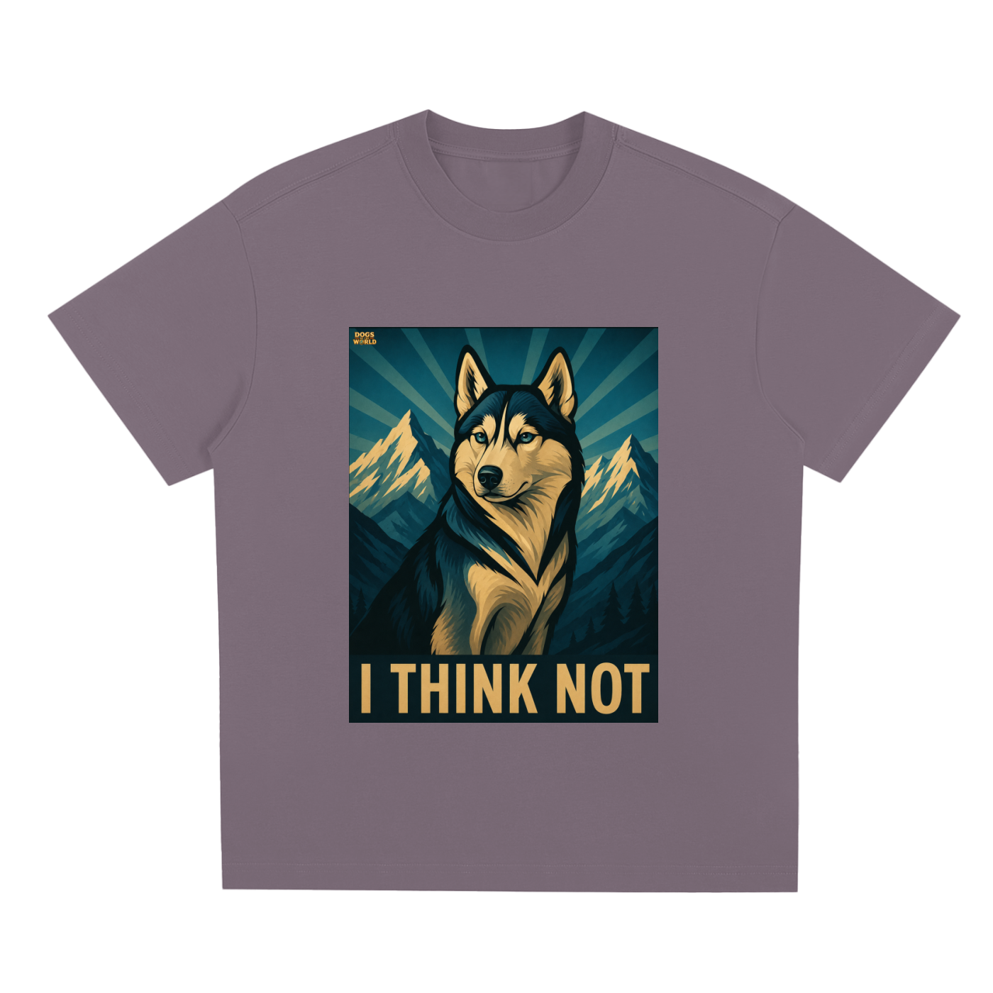 HUSKY "I Think Not" Quick-Dry Cooling T-Shirt | Dogs of the World