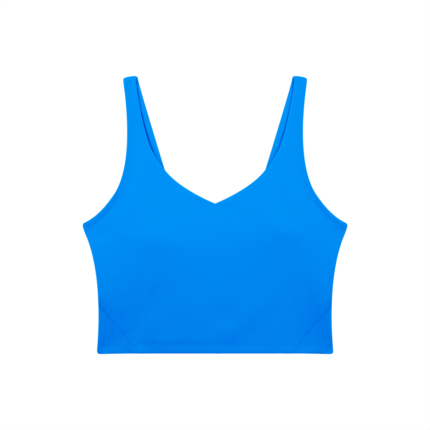 PINK BUDDHA Women's V-Neck Yoga Sports Bra (Large Logo Back)