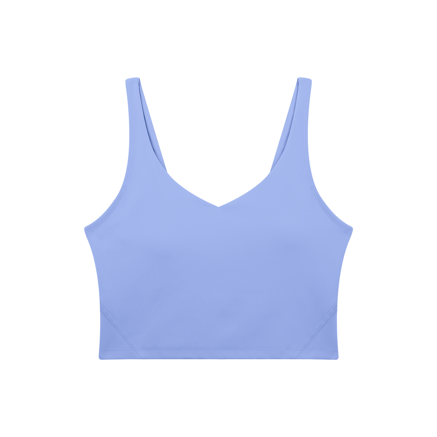 PINK BUDDHA Women's V-Neck Yoga Sports Bra (Large Logo Back)